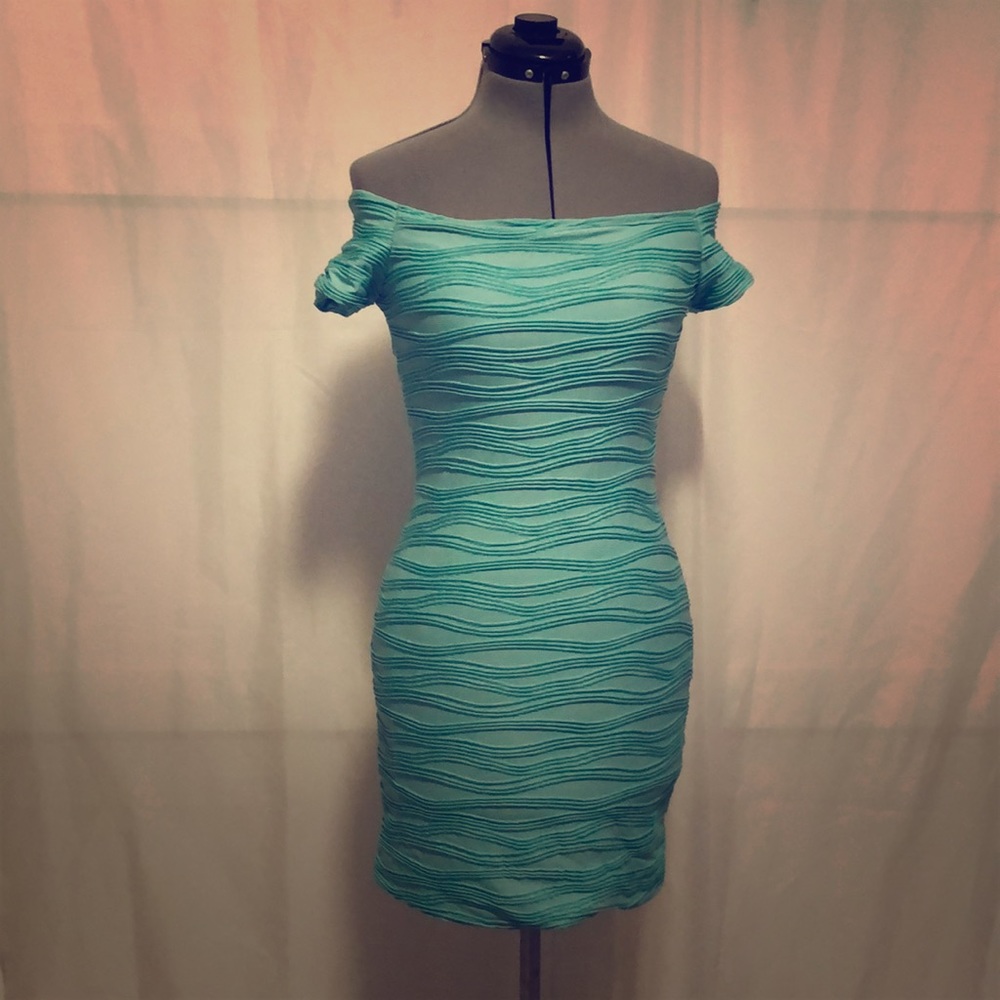 Turquoise Mini Dress